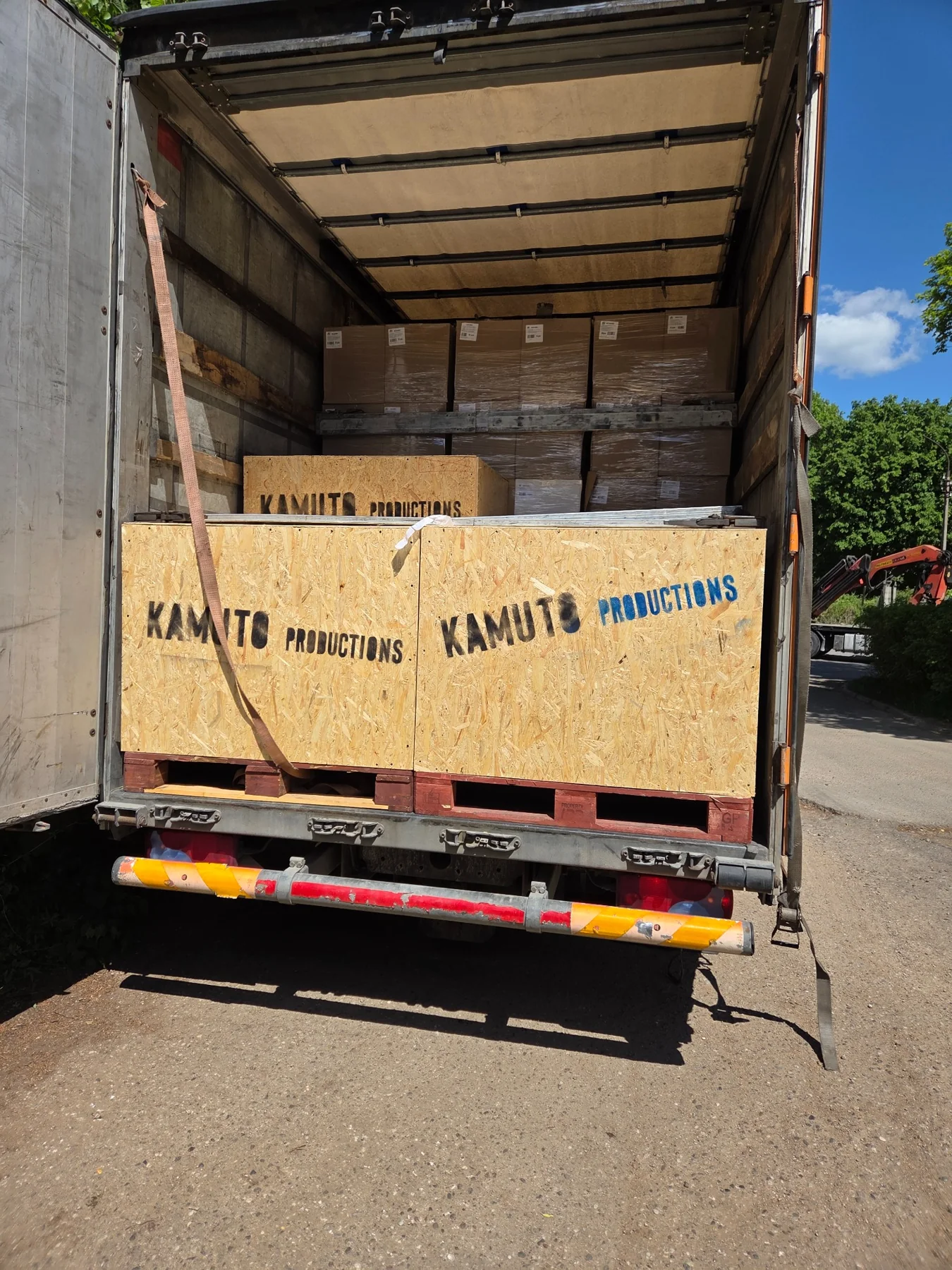 Kamuto Productions shipping crates